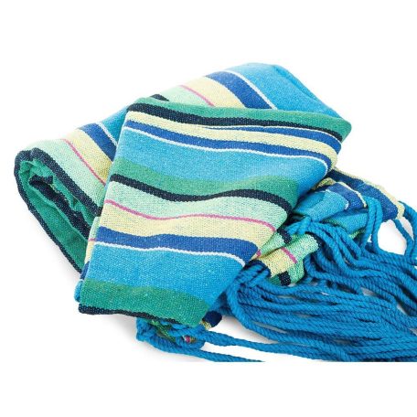 Hojdacia sieť z pevného materiálu - modrá, žltá, zelená