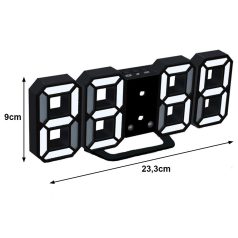 Digitálne LED hodiny s budíkom a teplomerom 