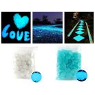 Fluorescenčné kamienky 100ks (svietia v tme) - svetlomodré