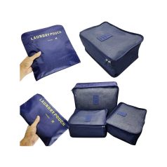 Sada cestovných organizérov do kufra 6-dielna  - modrá