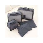 Sada tašiek s organizérom v sivej farbe - 6 dielna