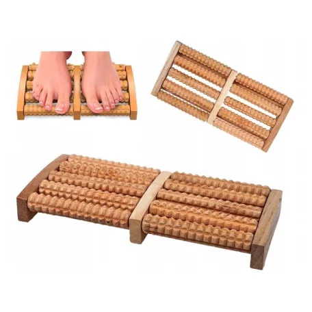 Tradičný drevený masážny prístroj na chodidlá