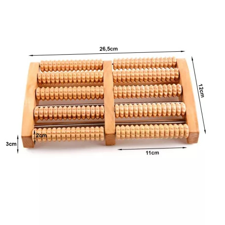 Tradičný drevený masážny prístroj na chodidlá