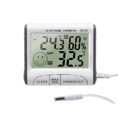 Teplomer s externou sondou, vlhkomerom a časom