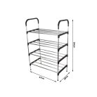 Botník až na 12 párov topánok - 4 policový