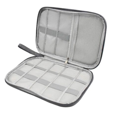 Organizér s nastaviteľnými priehradkami na káble a nabíjačku - 24 x 17 x 3 cm