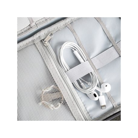 Organizér s nastaviteľnými priehradkami na káble a nabíjačku - 24 x 17 x 3 cm