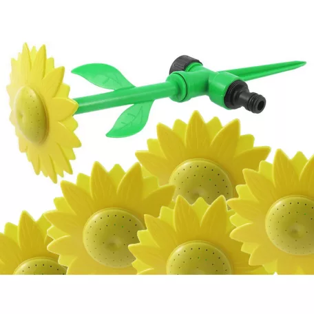 Záhradný rozprašovač na vodu v tvare kvetu, ktorá sa dá vpichnúť do zeme