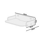 Nástenná polica - v bielej farbe