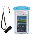 Vodotesné puzdro na telefón v modrej farbe pre 6,5" (16,5 cm) telefóny