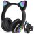 Bezdrôtové slúchadlá Cat s labkou Bluetooth  - v čiernej farbe
