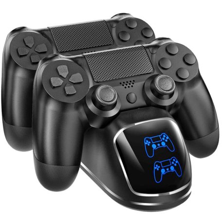 Dvojitá nabíjačka s dokovacím displejom pre ovládač PS4