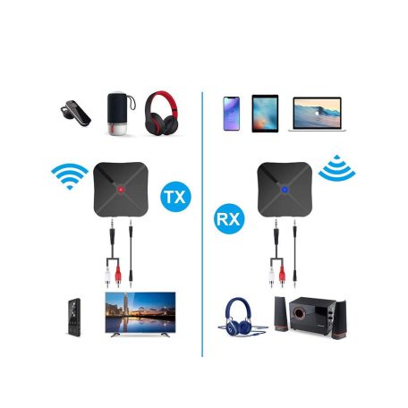 Deluxe bluetooth audio vysielač adaptér RX - TX režim, pre audio zariadenia