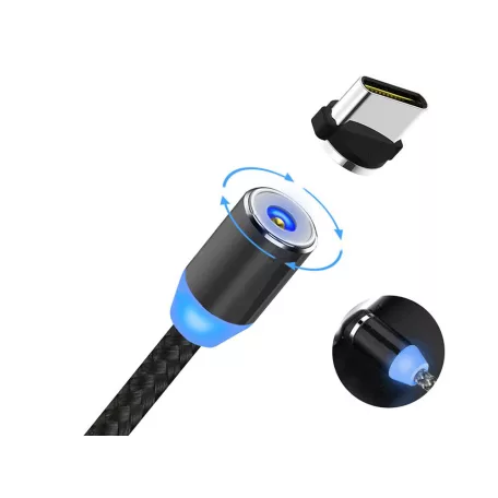 Nabíjací kábel USB osvetlenia typu C 3v1 - 1m