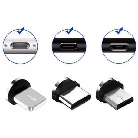 Nabíjací kábel USB osvetlenia typu C 3v1 - 1m