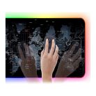 Veľká podložka pod myš s LED podsvietením 80 x 30 cm - so vzorom mapy