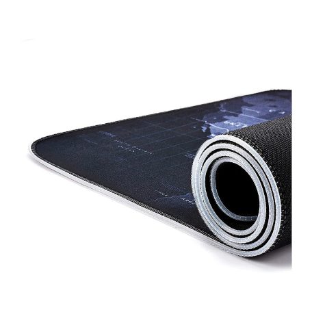 Veľká podložka pod myš s LED podsvietením 80 x 30 cm - so vzorom mapy