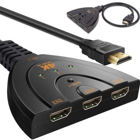 Prevodník signálu 3-portový 4K HDMI 