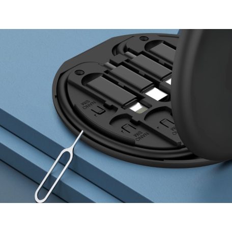 Sada adaptérov 5 v 1 pre mobilné telefóny USB-C, micro USB A, osvetlenie typu A v praktickom držiaku