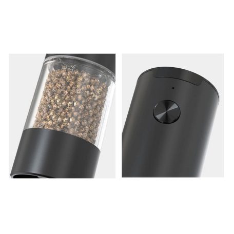 Nastaviteľný elektrický mlynček na soľ a korenie s LED osvetlením