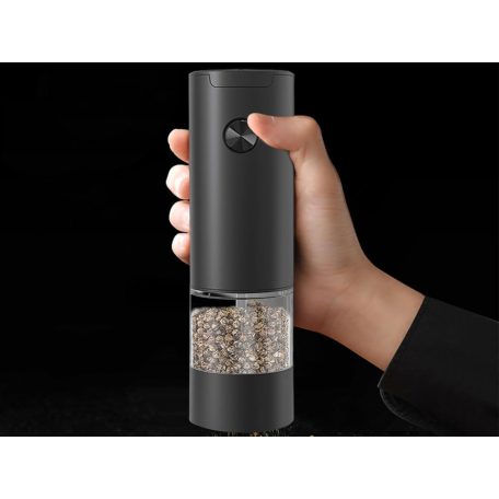 Nastaviteľný elektrický mlynček na soľ a korenie s LED osvetlením
