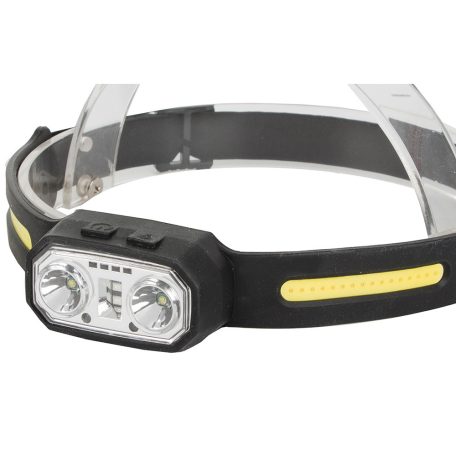 Dvojitá LED čelovka s bočným osvetlením