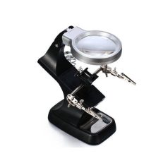   Držiačik s lupou, s 3x- 4,5x zväčšením - s 10 LED diódami