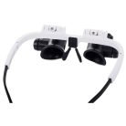 Skúmacie sklo na šperky 23x lupa s 8 LED diódami