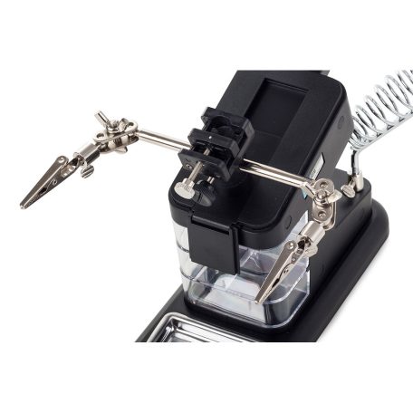 Univerzálny stojan na spájkovanie s lupou