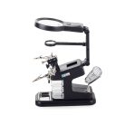 Univerzálny stojan na spájkovanie s lupou