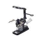 Univerzálny stojan na spájkovanie s lupou