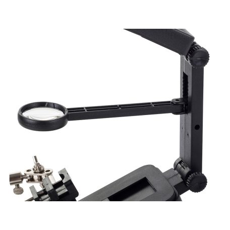 Univerzálny stojan na spájkovanie s lupou