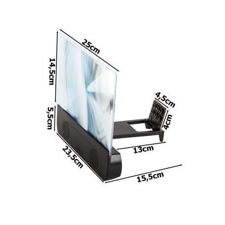 Lupa pre mobilné telefóny s bluetooth reproduktorom