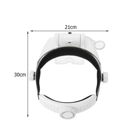 Náhlavná lupa s LED osvetlením 11,5-násobným  zväčšením