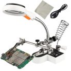 Univerzálny stojan na spájkovanie s lupou - 11x/4,5x