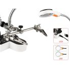 Univerzálny stojan na spájkovanie s lupou - 11x/4,5x