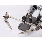 Univerzálny stojan na spájkovanie s lupou - 11x/4,5x