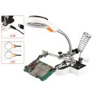 Univerzálny stojan na spájkovanie s lupou - 11x/4,5x