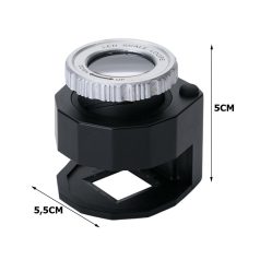   Klenotnícky 30x mikroskop s 3 LED diódami a UV svetlom v praktickom úložnom priestore