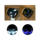 Klenotnícky 30x mikroskop s 3 LED diódami a UV svetlom v praktickom úložnom priestore