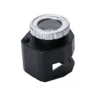 Klenotnícky 30x mikroskop s 3 LED diódami a UV svetlom v praktickom úložnom priestore
