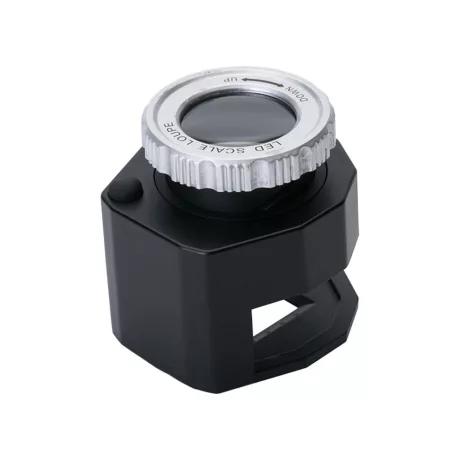 Klenotnícky 30x mikroskop s 3 LED diódami a UV svetlom v praktickom úložnom priestore