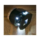 Klenotnícky 30x mikroskop s 3 LED diódami a UV svetlom v praktickom úložnom priestore