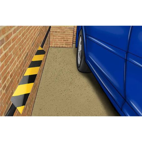 Ochrana dverí vozidla na stenu garáže