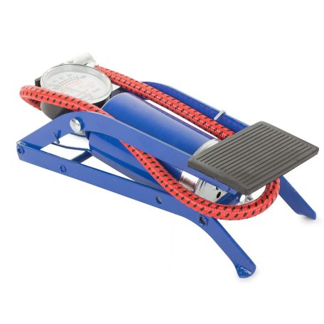 Nožná pumpa na auto/bicykel s manometrom