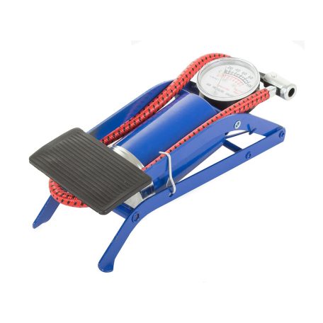 Nožná pumpa na auto/bicykel s manometrom
