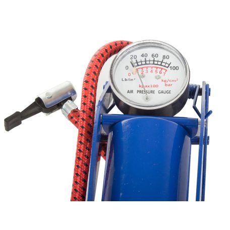 Nožná pumpa na auto/bicykel s manometrom