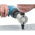 Nástavec do vŕtačky na rezanie plechu