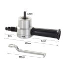 Nástavec do vŕtačky na rezanie plechu