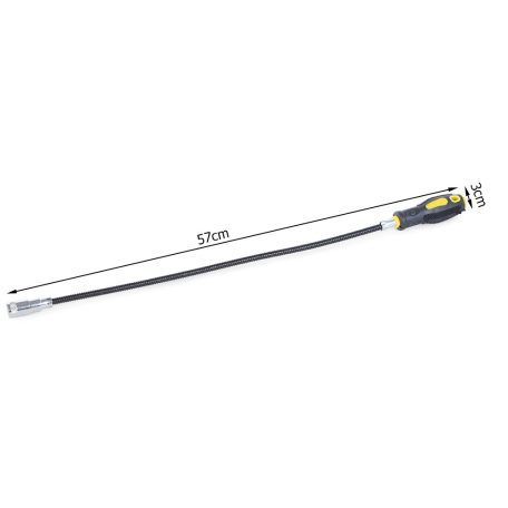 Ohybná tyč s magnetickým hrotom na odstraňovanie kovových predmetov